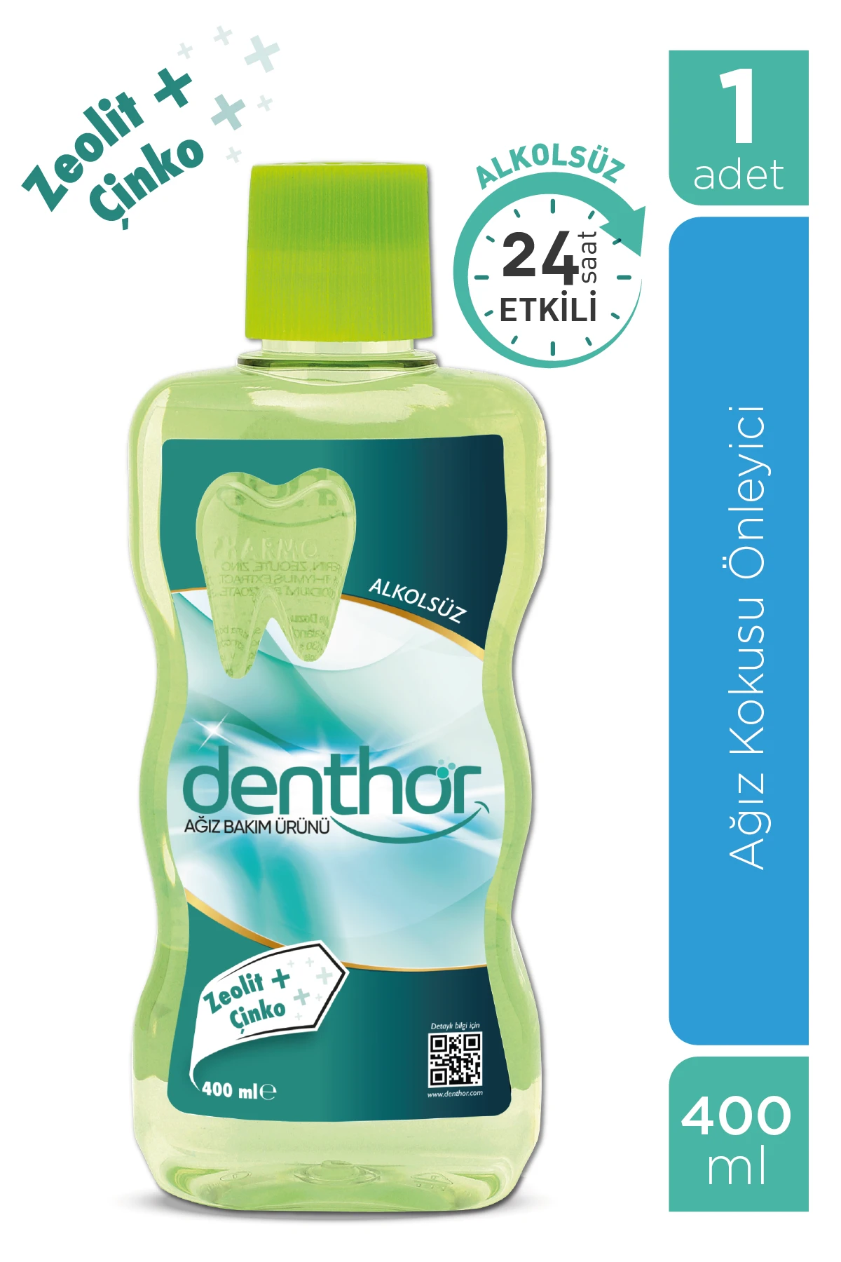 Denthor Ağız Kokusu Önleyici/Giderici Gargara (Zeolit + Çinko)