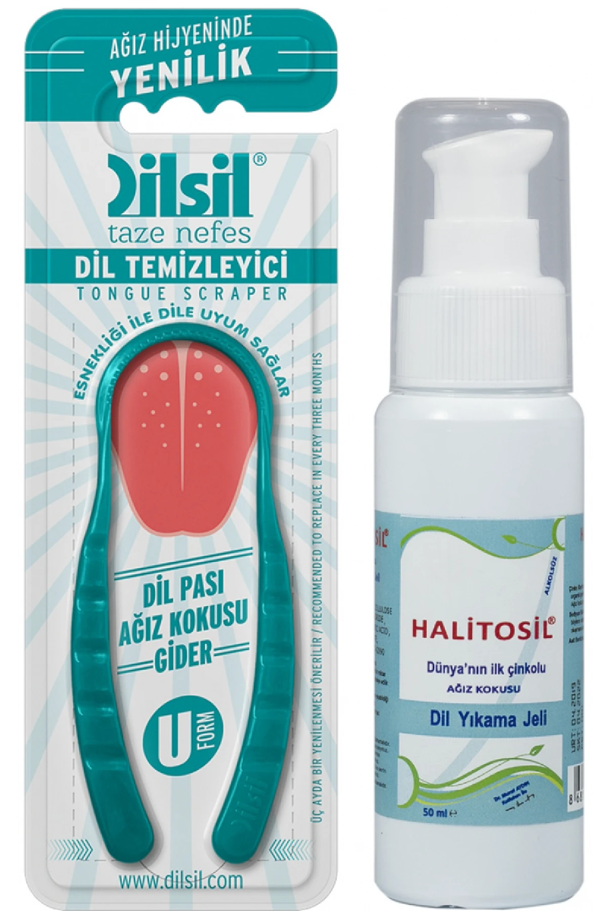 Halitosil ZN Çinko İçerikli Ağız Kokusu Giderici Dil Macunu + Dilsil Dil Temizleyici